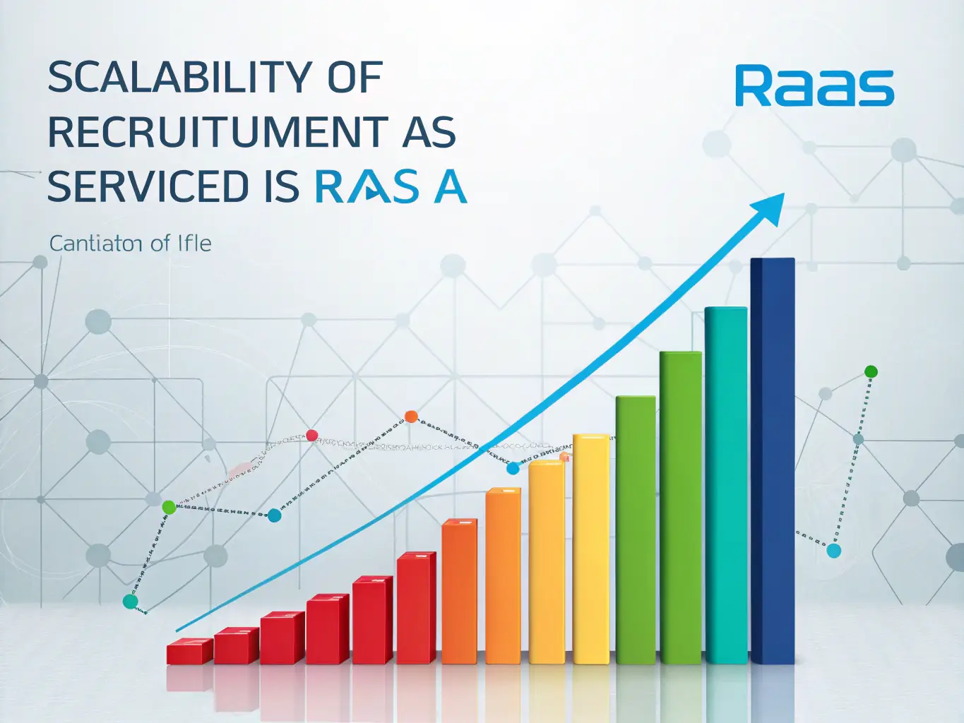A graph illustrating the scalability of RaaS, showing how recruitment resources can be easily adjusted based on hiring needs.